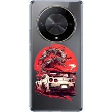 TechTree Honor X9B Uyumlu Gtr Ejderha Tasarımlı Baskılı Silikon Kılıf