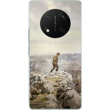 TechTree Honor X9C Uyumlu Cephede Komutan Bağımsızlık Atatürk Baskılı Silikon Kılıf