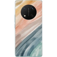 TechTree Honor X9C Uyumlu Modern Renk Paleti Baskılı Silikon Kılıf