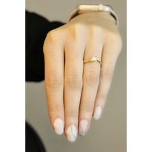 Fay Yamaner Altın Tektaş Yüzük