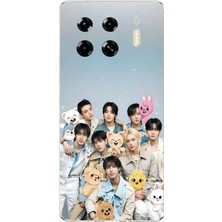 TechTree Tecno Spark 20 Pro+ Plus Uyumlu Tray Kids K-Pop Grubu ve Skzoo Temalı Baskılı Silikon Kılıf