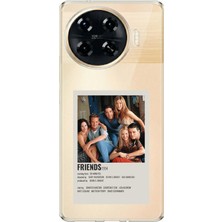TechTree Tecno Spark 20 Pro+ Plus Uyumlu Friends Mini Poster Tasarımlı Baskılı Silikon Kılıf