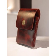 DEHNA El Yapımı Crazy Deri Kartlık | Dikişsiz, Doğal Eskitme Görünüm