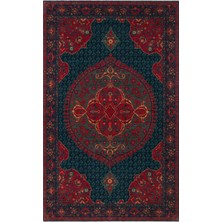 Akbel Halı Kadim Kdm 09 Kırmızı Vintage - Yün El Dokuması Etnik Anadolu Motifli Salon ve Oturma Odası Halısı