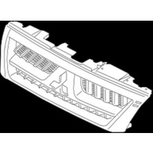 TŞT Mitsubishi Pajero Ön Panjur Nikelaj Sıyah 2003-2006 (Oem No:  MN117202WA)
