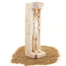 Antik Mısır Anubis Mumluk - Mum Dahildir. Toprak Renk Anubis Figürlü