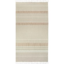 Brunello Cucinelli Saçaklı Keten Karışımlı Lamé Italyan Tasarımı Şal Battaniye