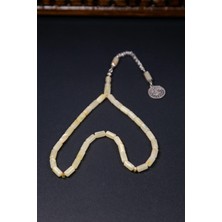 Tesbihkenti 925 Ayar Gümüş Püskül Tuğra Tasarımıyla Kapsül Kaya Damla Kehribar Tesbih