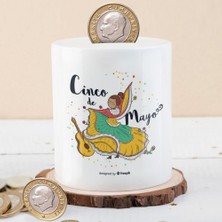 Asilmeydan Cinco de Mayor -Dansçı Kız Baskılı Para Birikim Kumbarası-21480