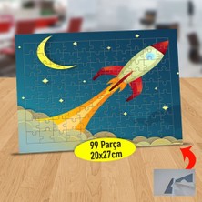 Asilmeydan Dumanla Havalanan Roket 99 Parça Puzzle Yapboz Tablo-2147920198