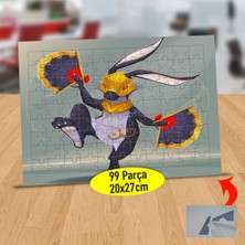Asilmeydan Yelpazeli Tavşan 99 Parça Puzzle Yapboz Tablo-1196-276