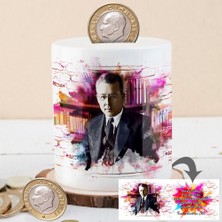 Asilmeydan Sabahattin Ali Senden Başka Pencere Kumbarası Seramik 27 cm Canlı Renkler ile Tasarım