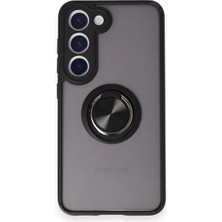 Khayra Samsung Galaxy S24 Fe Kılıf Montreal Yüzüklü Silikon Kapak - SIYAH-(5796) - ESZAOC8654-7992