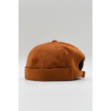 Külah Erkek Kiremit Kadife Docker Bere Katlamalı Cap Şapka