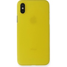 OEM iPhone Xs Max Kılıf Pp Ultra Ince Kapak - SARI-(5796) - VOANFD4294-1834
