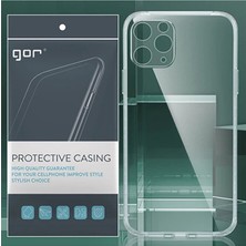 Gor Iphone 11 Pro Max 6.5 Inch Kamera Korumalı Şeffaf Silikon KILIF-(5775) - EMTHBA9276-4323