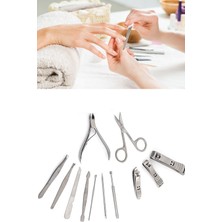 Gampus Tırnak Makası Seti Tırnak Bakımı Seti 12 Adet Manikür Pedikür Seti Cımbız Bıçak Kulak Temizleme Seti