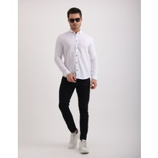 Citra Premium Dokulu Flam Keten Smart Casual Erkek Gömlek
