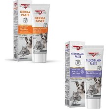 Bonacibo 2'li Kedi ve Köpek Bakım Seti: Glucosamine (Eklem Destek) + Derma (Tüy Bakım) Macunu