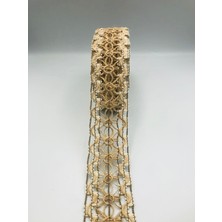 Duck Hoby 5 Metre Dekoratif Jut Şerit, 4 cm , Jut Kurdele, Hasır Şerit, Hasır Kurdele, Kendir Kurdele