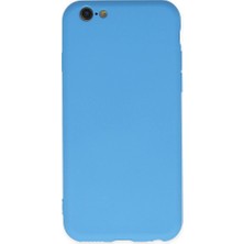 iPhone 6 Plus Kılıf Nano Içi Kadife Silikon - MAVI-(5796) - EMTHBA1273-9726