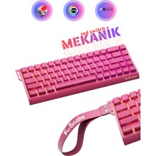 Rever Red Switch Rgb Mekanik Gaming Oyuncu Klavyesi Özel Tasarım & Özel Tuş Dizayn Kablolu Klavye