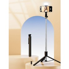 Gaman Portatif 170 cm Selfi Çubuğu - Katlanabilir Ayaklı Tripod Uzaktan Kumandalı Fotoğraf Çekim Çubuğu