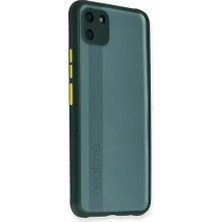 Genel Tedarik Realme C11 Kılıf Miami Şeffaf Silikon - Koyu YEŞIL-(5796) - EMTHBA6419-6836