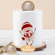 Asilmeydan Gülümseyen Kardan Adam Baskılı Para Birikim Kumbarası-16825