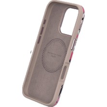 Khayra iPhone 14 Pro Max Flower Series Magsafe Kapak - BEYAZ-(5796) - ESZAOC6351-5775