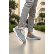 Enoch Erkek Lastikli Günlük Spor Ayakkabı Kapitone Desenli Sneaker Ofis ve Yürüyüş Modeli