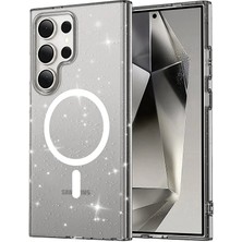 Khayra Samsung Galaxy S23 Ultra Kılıf Glow Magsafe Kapak - SIYAH-(5796) - ESZAOC4087-5070