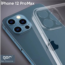 Genel Tedarik Gor Iphone 12 Pro Max 6.7 Inch Kılıf Kamera Korumalı Şeffaf Silikon Kılıf-(5 - EMTHBA5498-2