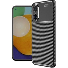 OEM Oppo A38 Kılıf Auto Focus Karbon Kapak - SIYAH-(5796) - VOANFD5861-6382