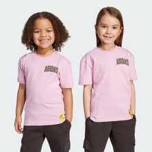 adidas Pembe Unisex Çocuk   T-shirt LK SIM T JM0831