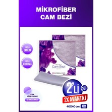 BioBellinda Mikrofiber Cam Bezi (40X40 Cm) ( 2'li Set )