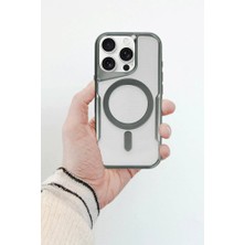 Genel Tedarik iPhone 11 Pro Max Kılıf Boyi Magsafe Silikon Kapak - GÜMÜŞ-(5796) - EMTHBA7516-6457