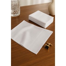 Hepsine Rakip 12 Li Erkek Cep Yaka Mendil Seti 39X39 cm Pamuklu Miryavuz