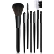 Gampus 7'li Makyaj Fırça Seti Siyah Renk