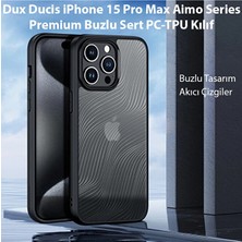 Dux Ducis iPhone 15 Pro Max Aimo Series Premium Buzlu Sert Pc-Tpu KILIF-(5775) - EMTHBA5188-8636