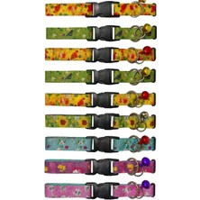 Gusion Desenli Zilli Kedi Tasması Ayarlanabilir Kedinizin Yerini Kolayca Takip Etmenizi Sağlar