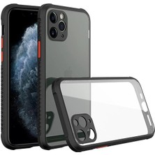 Genel Tedarik iPhone 11 Pro Max Kılıf Miami Şeffaf Silikon - SIYAH-(5796) - EMTHBA9695-7928