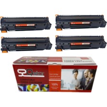 Qstar Hp Çipli CE278A 78A 4'lü Ekonomik Paket Garantili Uyumlu Toner P1566 P1606DN M1536 Muadil Toner
