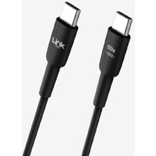 LinkTech K622 Safe Pd 30CM 3A Tip-C Tip-C Powerbank Şarj Kablosu