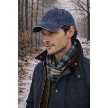 Külah Erkek Premium Eskitme Kadife Şapka - Lacivert