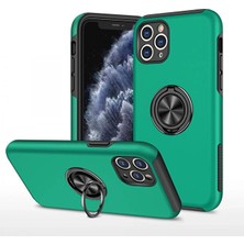 OEM iPhone 11 Pro Max Kılıf Elit Yüzüklü Kapak - YEŞIL-(5796) - VOANFD9823-9312