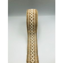 Duck Hoby 5 Metre Dekoratif Jut Şerit, 4 cm , Jut Kurdele, Hasır Şerit, Hasır Kurdele, Kendir Kurdele