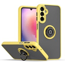 Genel Tedarik Samsung Galaxy A05S Kılıf Montreal Yüzüklü Silikon Kapak - SARI-(5796) - EMTHBA7116-2390