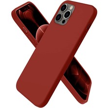 Genel Tedarik iPhone 12 Pro Max Kılıf First Silikon - BORDO-(5796) - EMTHBA6318-8096