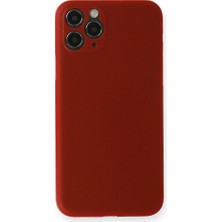 Genel Tedarik iPhone 11 Pro Max Kılıf Pp Ultra Ince Kapak - KIRMIZI-(5796) - EMTHBA9442-4154